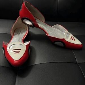 Kate Spade Red and Cream Flats